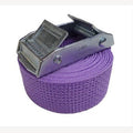 Spanband lila 25 mm 2 meter met losse dubbele klemsluiting