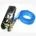Spanband blauw 6 meter met ratel