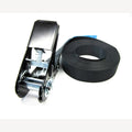Spanband zwart 4 meter met ratel