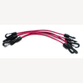 Spanrubbers fuchsia/blauw 410-720mm met 2 kunststof haken