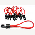Spanrubbers 4mm rood 200-380mm met kunststof haak