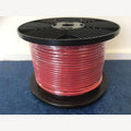 Staaldraad 2/3 mm rood geplastificeerd op rol 20 meter