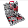 Toolland gereedschapskoffer grijs/rood 555-delig