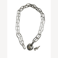 Victor Veilig RVS 5 mm ketting, 2 meter met discusslot
