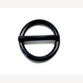 Zwarte ring met pin 25 mm