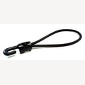 Spanrubber 5mm zwart met 1 kunststof haak