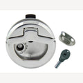 RVS Inlaathendel, A4 57mm rond, met slot, 1 Stuk