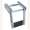 RVS Telescopische zwemtrap voor montage onder platform, A4/kunststof 310-700x250mm, 3-laags, 1 Stuk