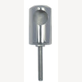 Handrail end piece with thread, A4 M8x55mm, for tube 22mm, 1 Piece