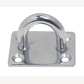 Square cover plate, A2 50x40mm, bracket 8mm, 10 pieces