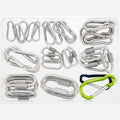 Assortimentsdoos karabijnhaken en connectoren RVS A4 4-8 mm - 32-delig