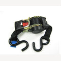 Automatische spanband zwart met 2 metalen haken 25 mm - 3 meter