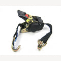 Automatische spanband zwart met 2 metalen klemhaken 25 mm - 3 meter