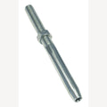 Aansluitklem met linkse schroefdraad,  A4 6mm/M12L incl. moer, 5 Stuk