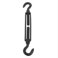 turnbuckle, A4 M10, hook-hook, matt black, 5 pieces