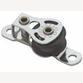 RVS Sprenger Micro XS blok met kogellagers, A2/kunststof touw max. 6 mm, liggend blok met band, 1 Stuk