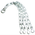 Bokszak ketting verzinkt 6mm heavy duty met karabijnhaak en wervel
