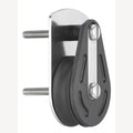 RVS Sprenger ligblok met glijlager, A2/kunststof voor touw 12mm, 1 Stuk
