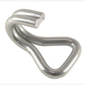 RVS Riemhaak, zwaar uitgevoerd, A4 7x56mm, voor riembreedte 25mm, 5 Stuk