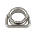 D-ring with thimble, sail corner, A4 10x65mm, for 10mm rope, 5 Pieces