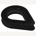 RVS Nylon vingerhoed, Nylon 20mm zwart, 25 Stuk