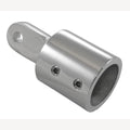 Buis eindkap met 2 schroeven,  A4 voor 25mm buis, 10 Stuk