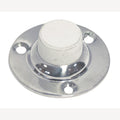 Deurbuffer RVS met rubber A4 - 48 mm
