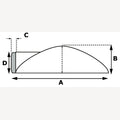 Deurstopper RVS vloermodel met zijbuffer zwart - 85 x 26 mm