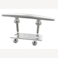 Shoe plate with external thread and aluminum counter plate, A4 204 mm 3/8