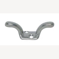 RVS Vlaggenklem, gebogen grondplaat, A4 59x18mm, 5 Stuk