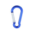aluminium karabijnhaak,  aluminium 8x80mm blauw, 10 Stuk