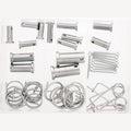 Assortimentsdoos bouten en splitpennen RVS A4 8-16 mm - 48-delig