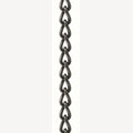 Gedraaide schakelketting 2,5 mm zwart gepolijst per meter RVS-304 (A2)