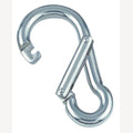 Karabijnhaak RVS met speciale sluiting 80 mm - 10 stuks