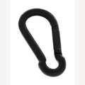 Karabijnhaak RVS zwart 30 mm - 20 stuks
