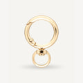 Karabijnhaak met wartel Olivia 10 mm goud - 4 stuks