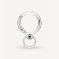 Karabijnhaak met wartel Olivia 10 mm nikkel - 4 stuks