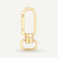 Karabijnhaak met wartel Nela 20 mm goud - 4 stuks