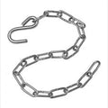 Ketting RVS met S-haak 5 mm - 50 cm