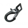 Musketonhaak 60 mm zwart met wervel 25 mm - 1 stuk