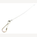 Ophangkabeltje 1 mm rvs 30 cm met 1 lus en simplexhaak