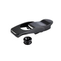 Overhangscharnier RVS A4 glanzend zwart 82 mm - 1 stuk