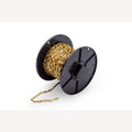 Patentketting op rol 25 meter 0,3 mm 12x5 mm messing