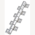 Scharnier met automatische vergrendeling en korte vleugels RVS A4 123x28,5 mm (5,3 ± 0,8 Nm) - 2 stuks