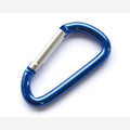 Sleutelhanger aluminium blauw zonder oog 80 mm