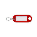 Sleutellabel rood - 4 stuks