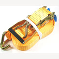 Spanband met ergo ratel oranje 50 mm - 8 meter