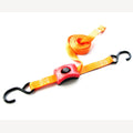 Spanband met ingebouwde klemsluiting oranje 25 mm - 40-300 cm verstelbaar