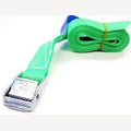 Spanband met klemgesp felgroen 25 mm - 6 meter