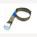 Spanband met klemsluiting bruin 20 mm - 40 cm